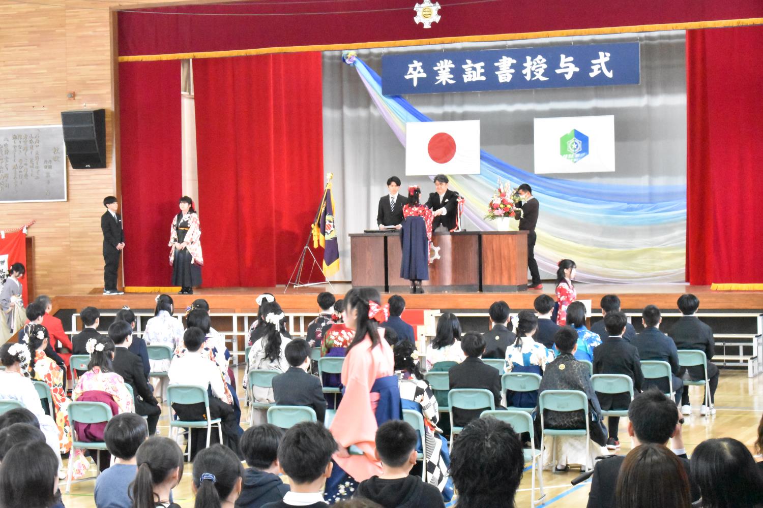 札幌市立小卒業式（三里塚小）