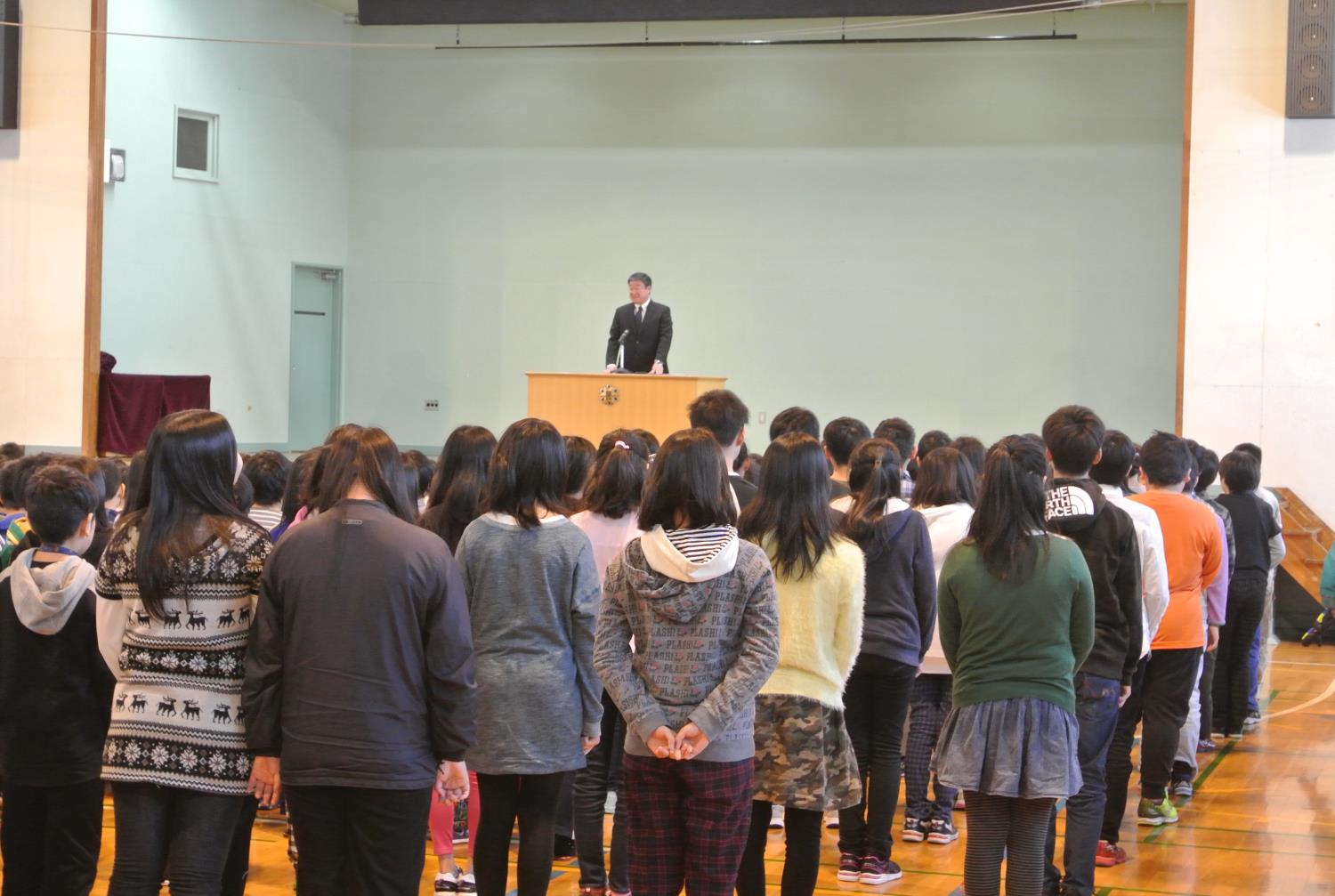 札幌市立小学校三学期始業式