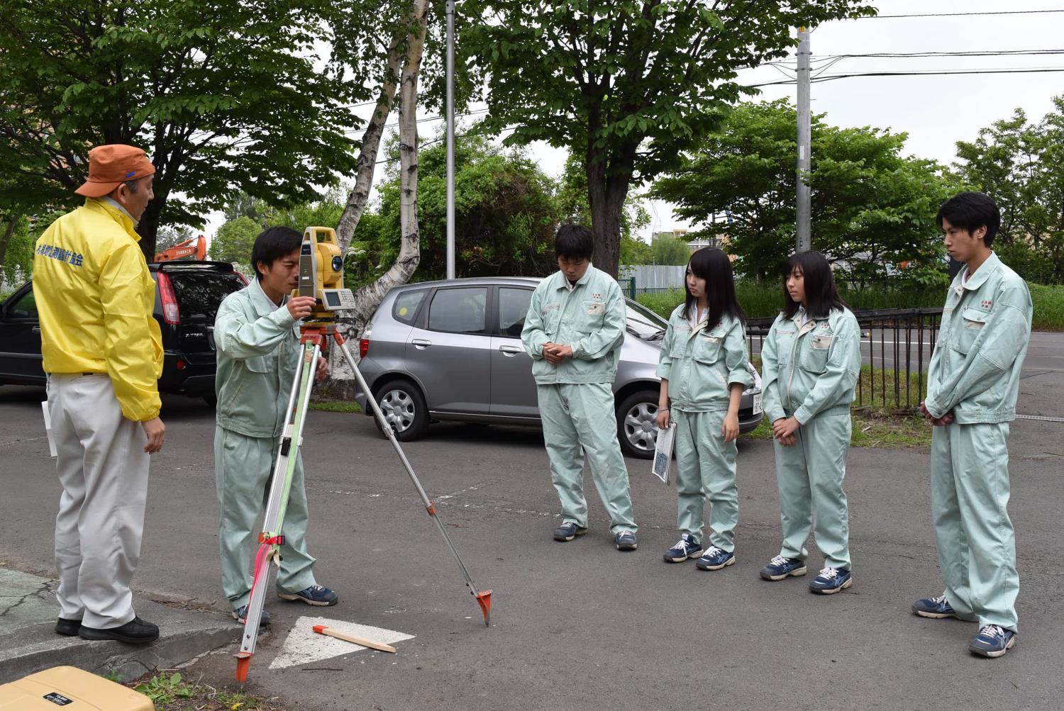 札幌工業高測量体験