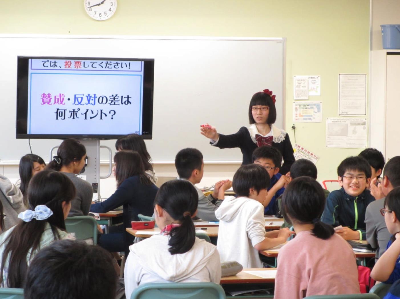 札幌開成中選挙権セミナー