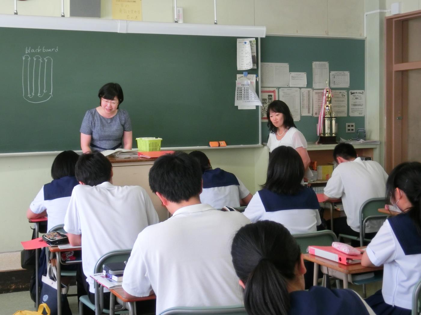 道教委鶴羽委員滝川西高視察