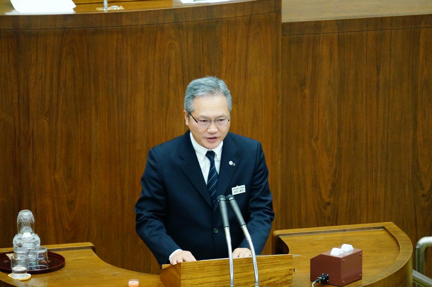 教育行政執行方針・柴田教育長