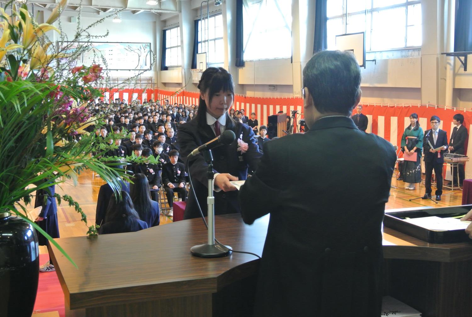 札幌市立中学校卒業式