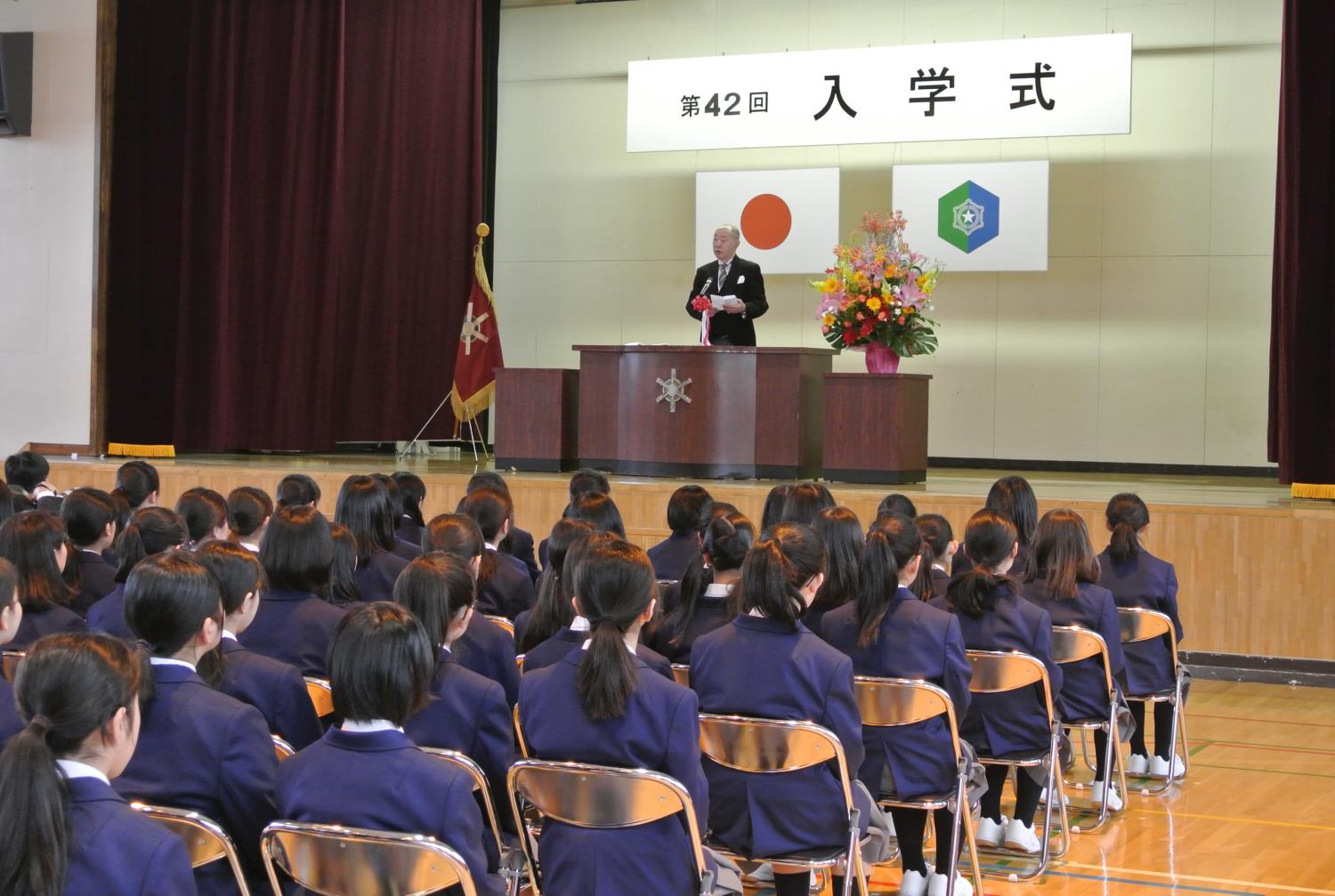 札幌市立中学校入学式