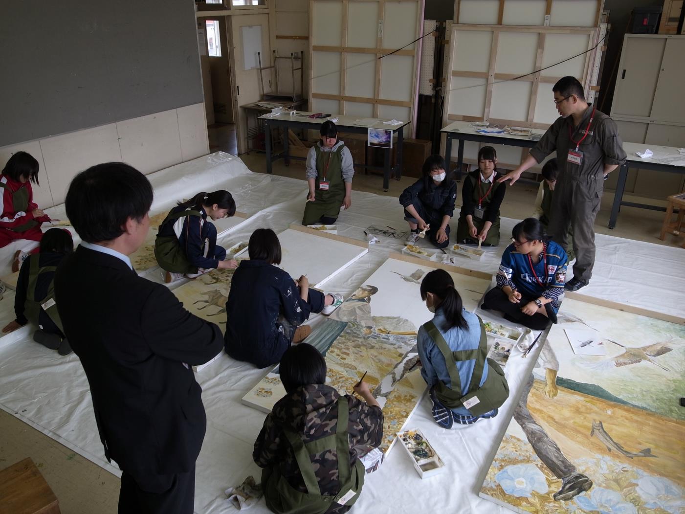 北海道みらい地図下絵着手