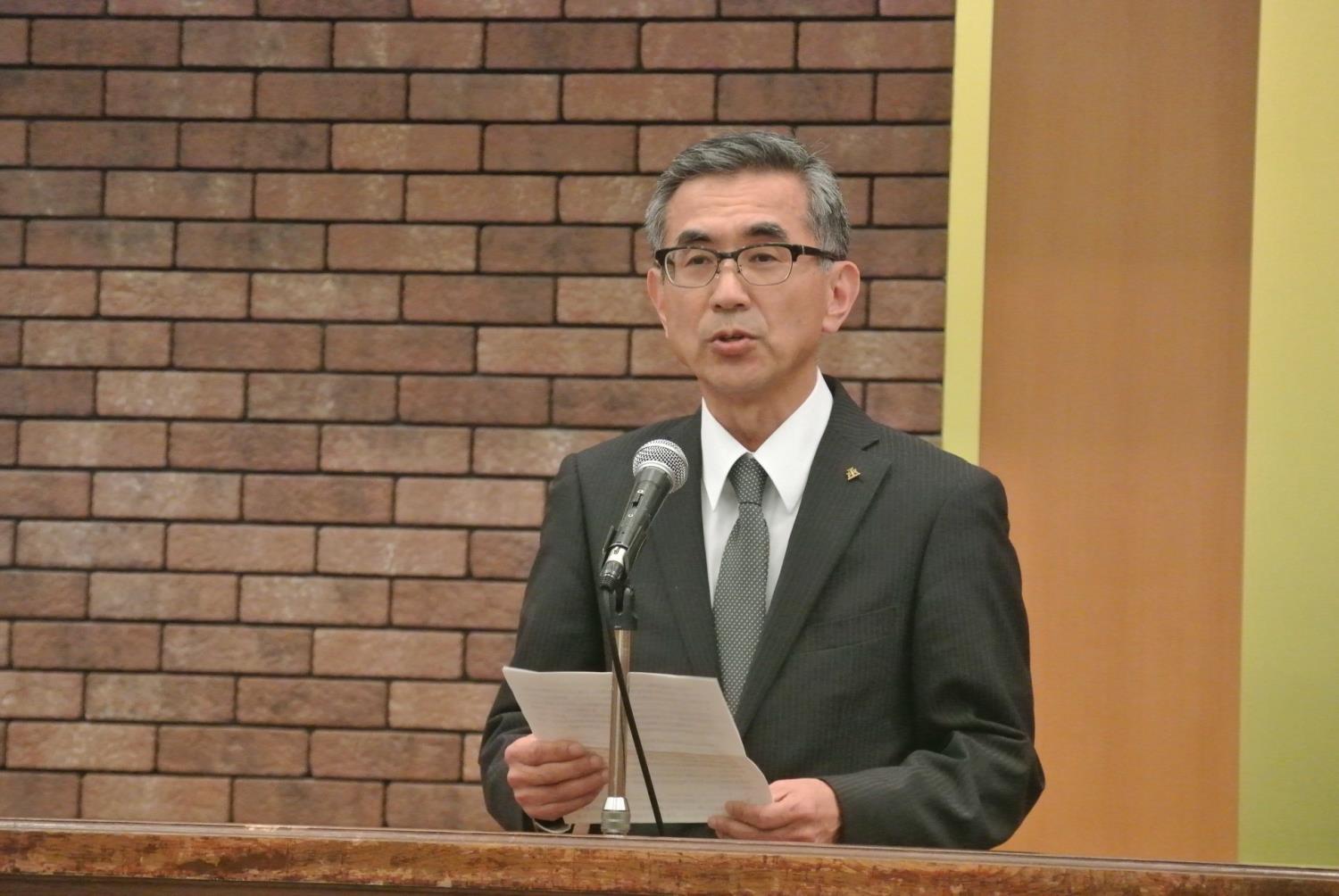 道公立学校事務長会阿部会長