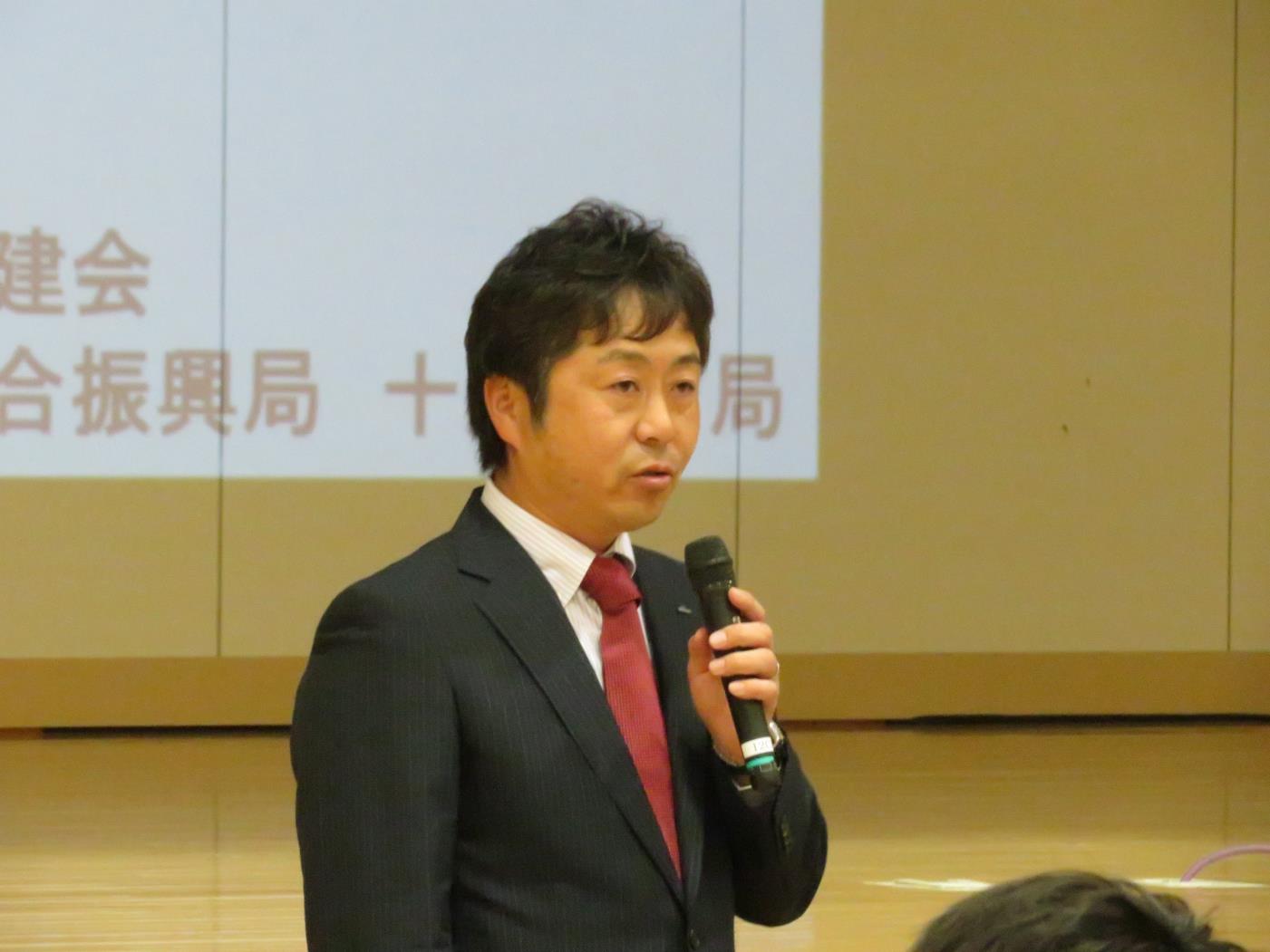 広尾高・二建会講座（岡崎常務）