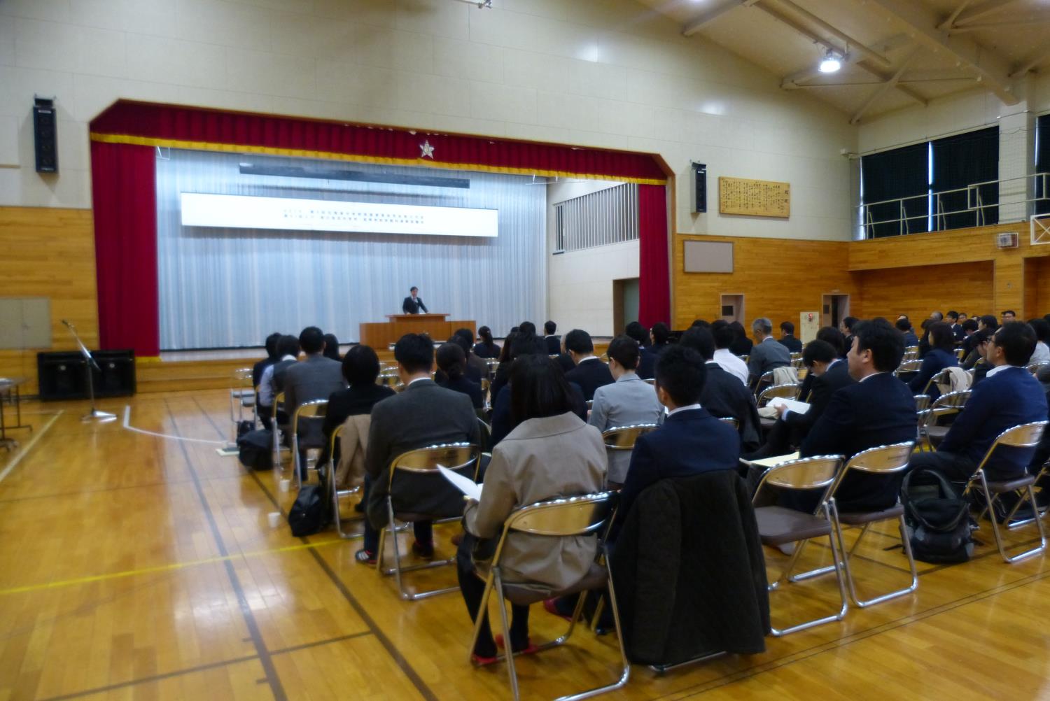 第５回道中学校英語教育研究大会（中村会長）