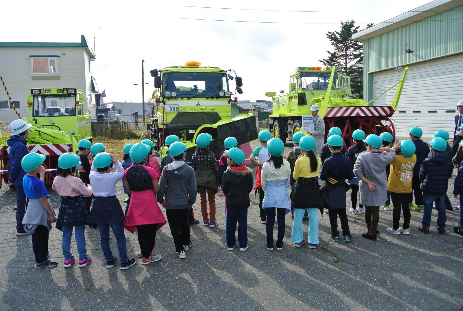 豊富小学校機械見学会