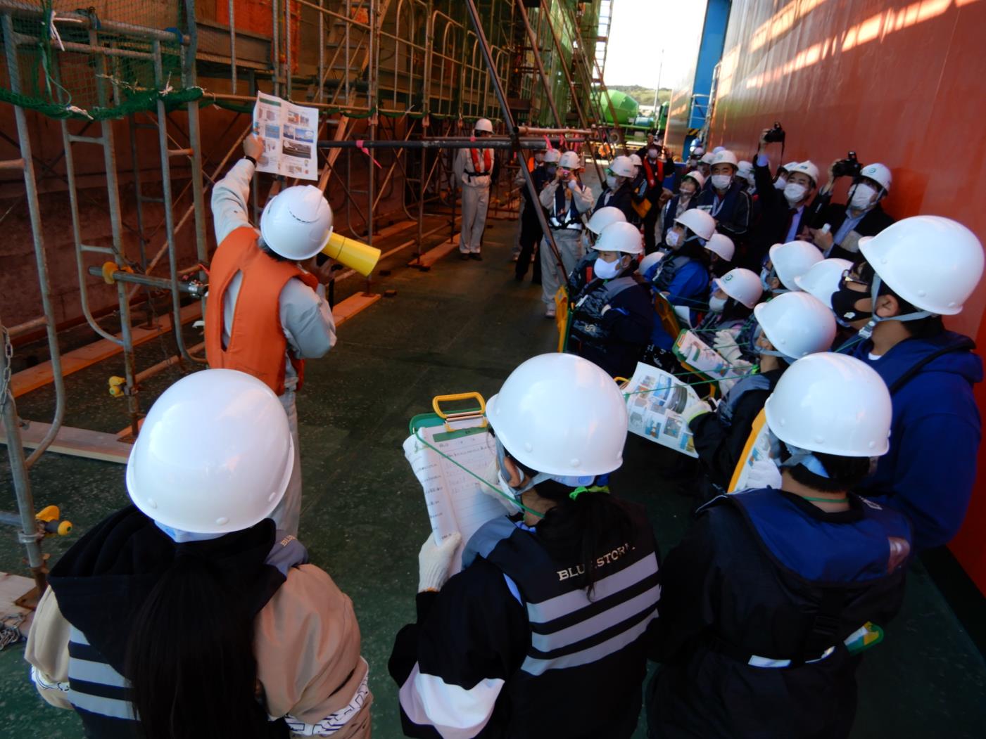 根室市花咲港小工事見学会