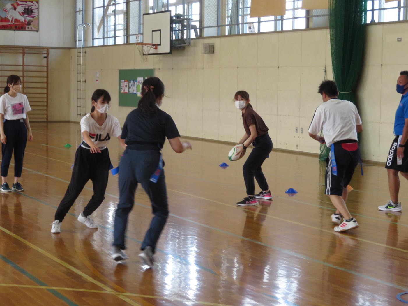 新陵小学校タグラグビー教員実技研修