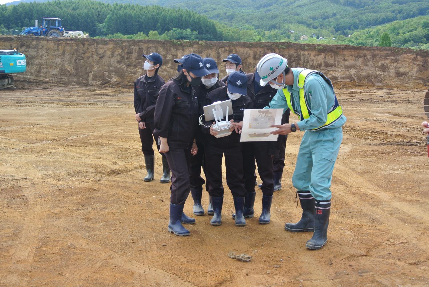 ニセコ高農業土木現場見学