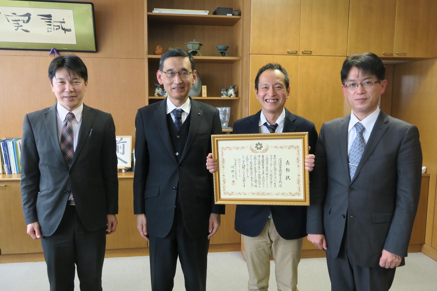 管内実践表彰伝達・富良野高校