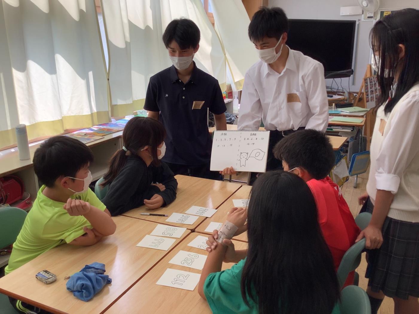 新川高生児童との交流授業