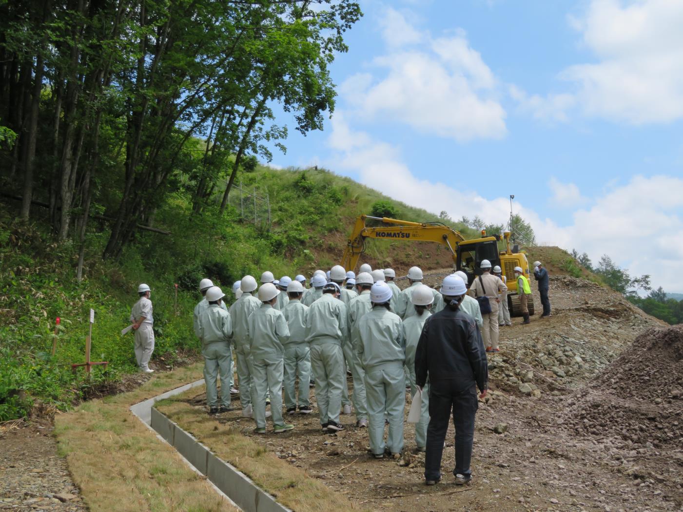 網走開建・北見工業高現場見学会