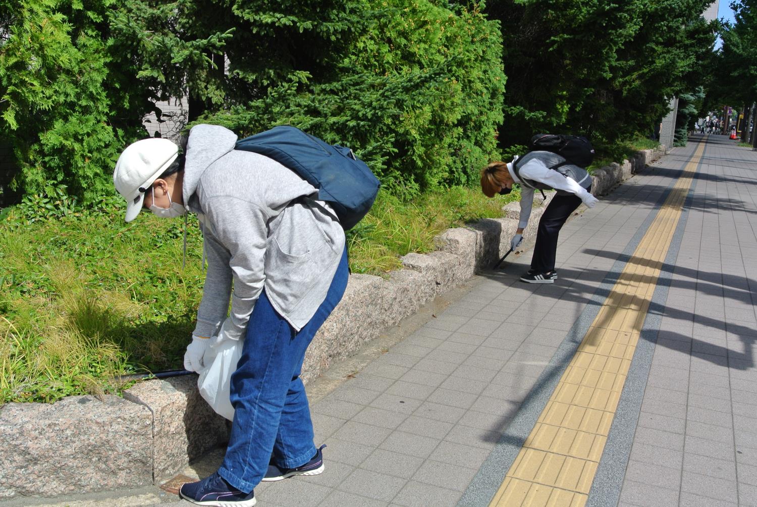 大通高ゴミ拾いボラ