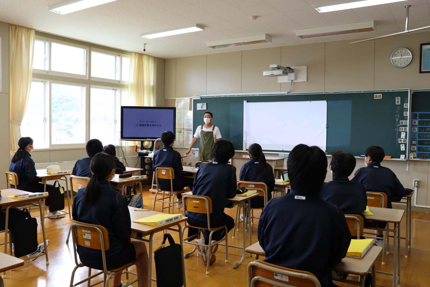 喜茂別中総合学習で起業