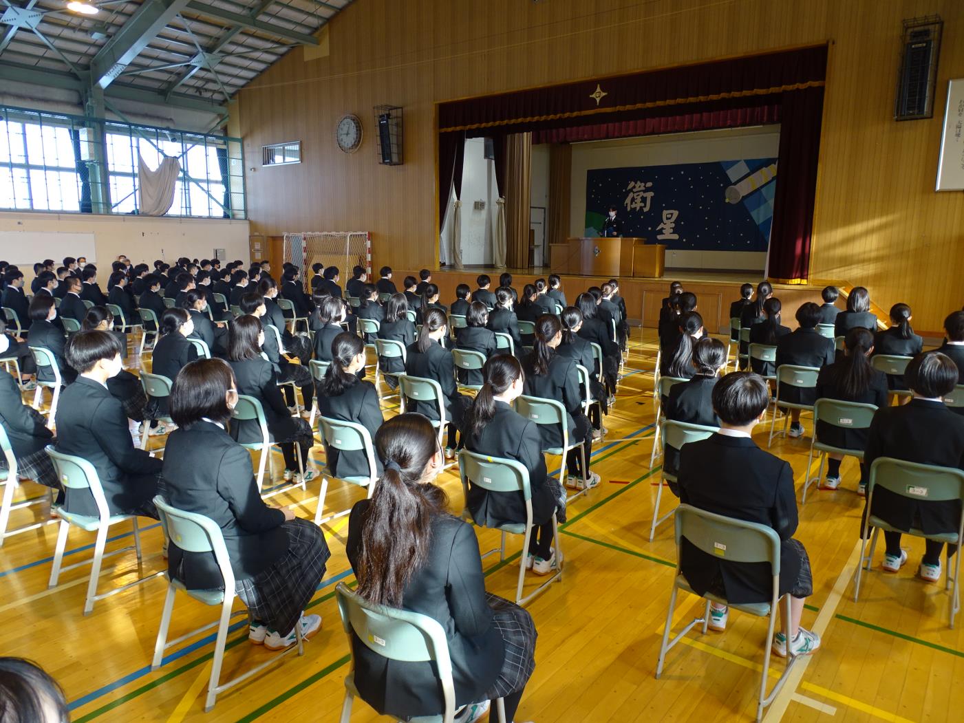 中学校３学期始業式