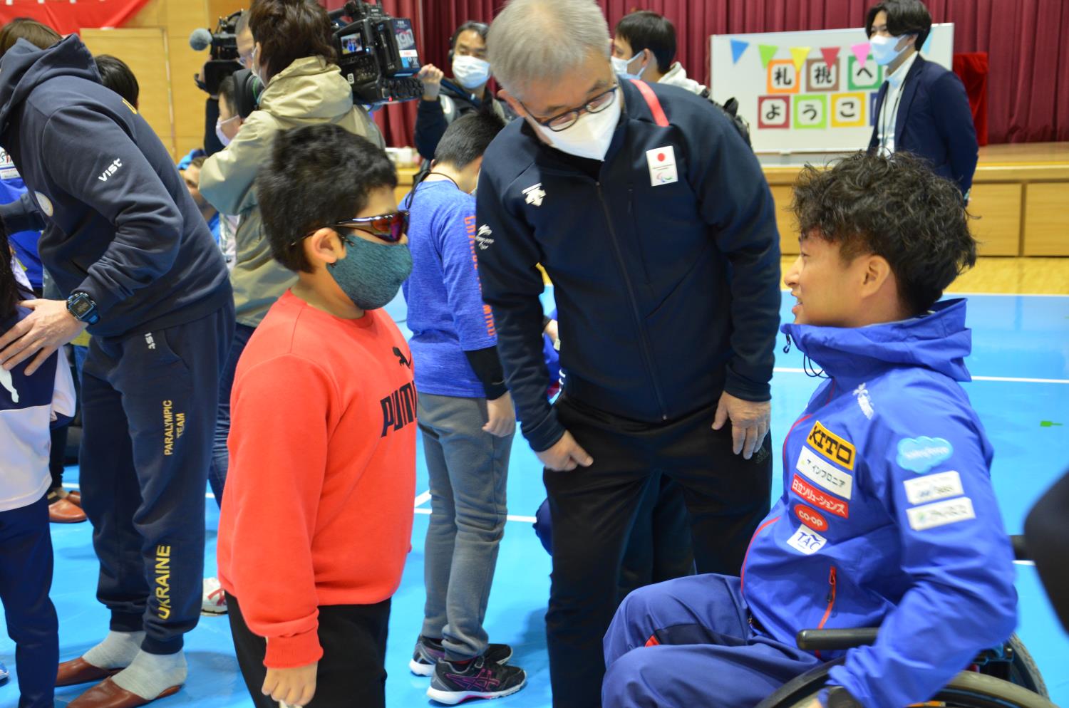 パラスキー選手学校訪問