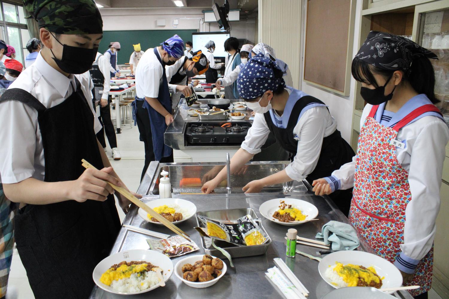 附属函館中プラントベースフードを学ぶ授業