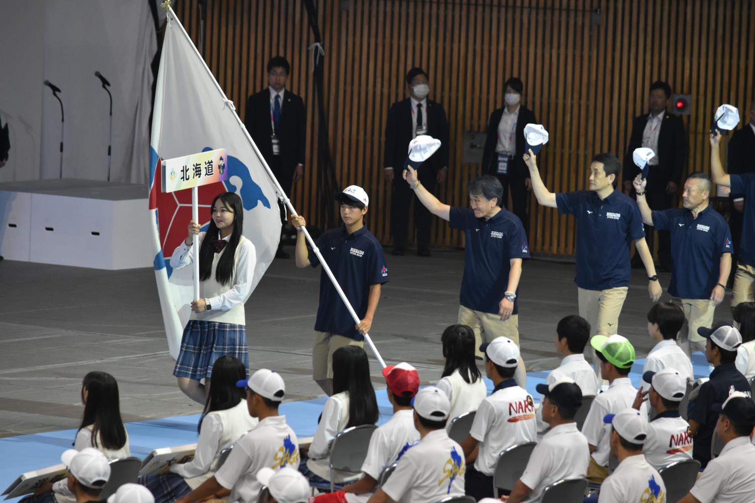 インターハイ総合開会式・北海道代表入場