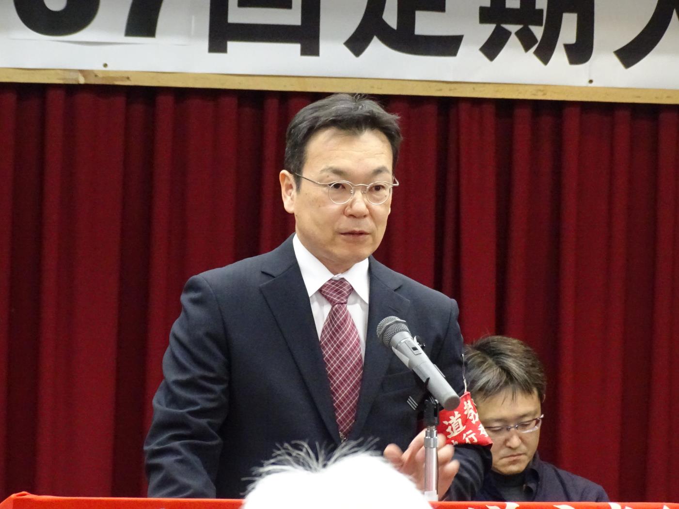 道教組中村委員長