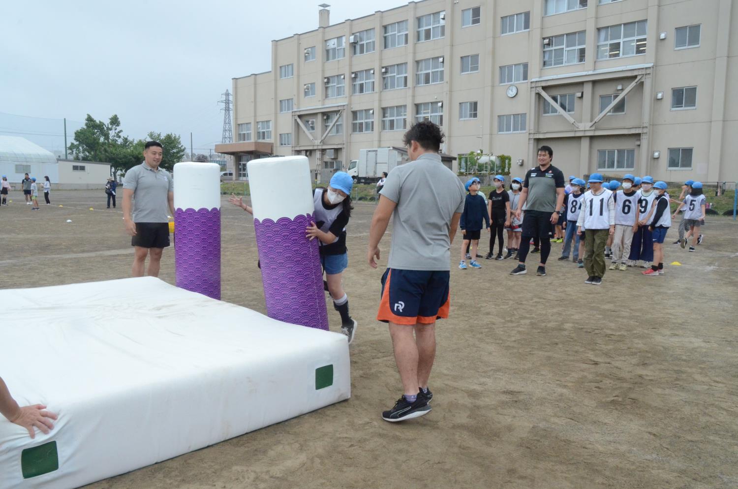 福住小元ラグビー選手が指導