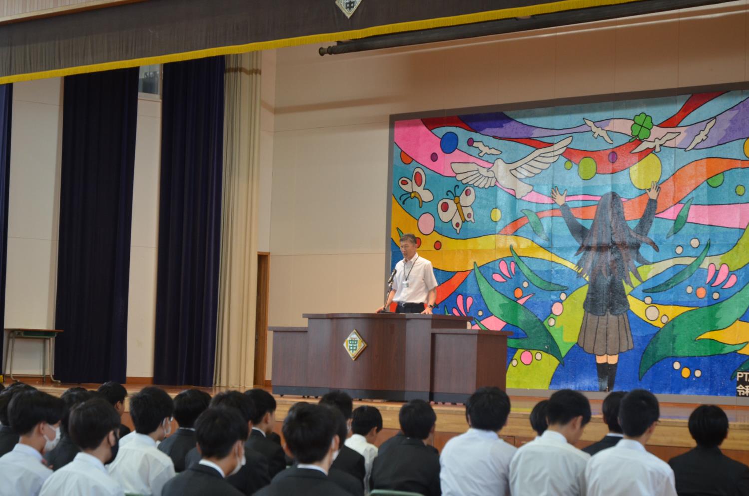 札幌市立中学校始業式