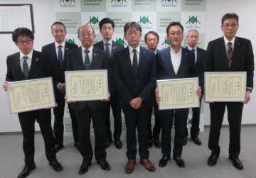 ４現場に感謝状贈る　札工高　現場見学会受入で_画像＜1＞