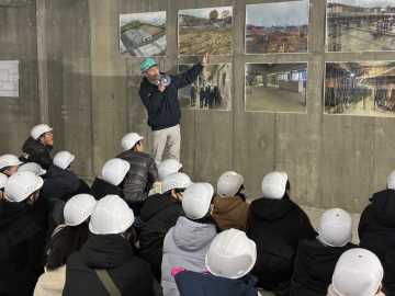 真駒内学園新築現場で特別授業 建設業の魅力を体感 札幌市内小中学生が見学_画像＜1＞