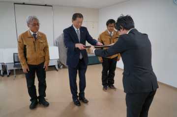 協栄土建などに感謝状　千歳市　勇舞中除排雪で_画像＜1＞